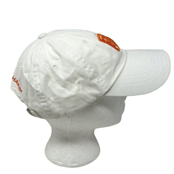 Tori Richard Baseball Hat Cap White Orange Embroidered Logo TR Adjustable - Picture 2 of 8